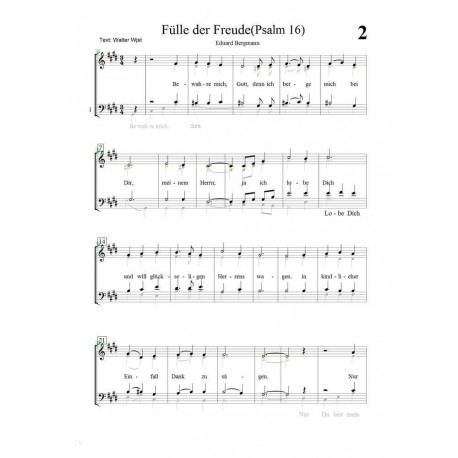 Fülle der Freude (Psalm 16)